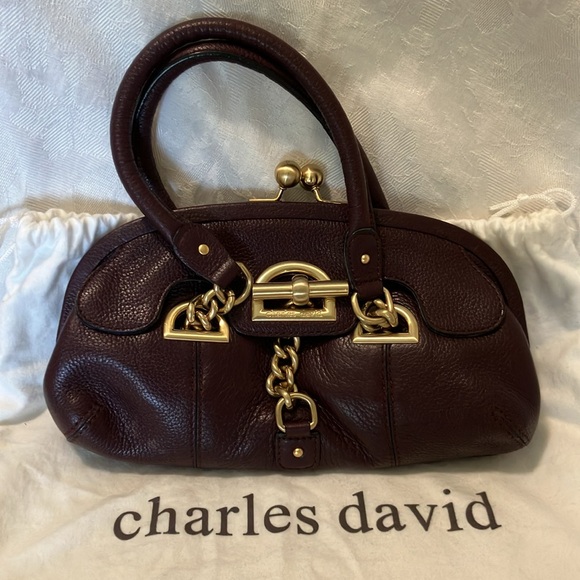 Charles David Leather Handbag and Dust Bag PRICE DROP - Picture 1 of 15